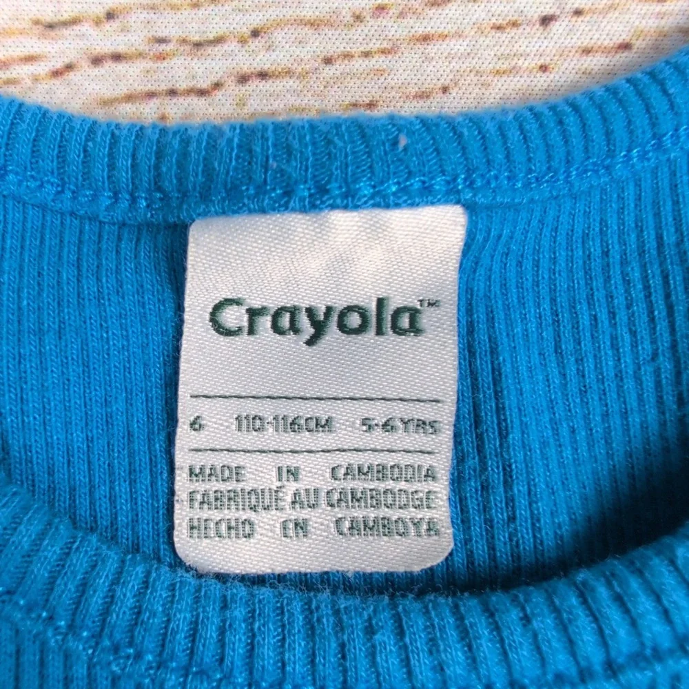 Kids Crayola‎ Rainbow Dress Blue Tank Top Skirt Outfit Size 6